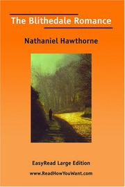 Cover of: The Blithedale Romance [EasyRead Large Edition] by Nathaniel Hawthorne