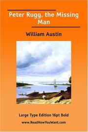 Cover of: Peter Rugg, the Missing Man  (Large Print)