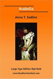 Cover of: Arabella by Anna T. Sadlier