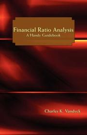 Cover of: Financial Ratio Analysis by Charles K. Vandyck