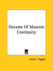 Cover of: Streams of Masonic Continuity