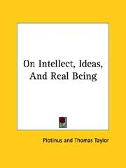 Cover of: On Intellect, Ideas, And Real Being