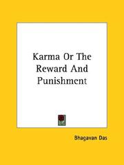 Cover of: Karma Or The Reward And Punishment