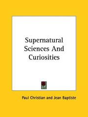 Cover of: Supernatural Sciences And Curiosities