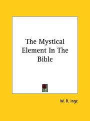 Cover of: The Mystical Element In The Bible