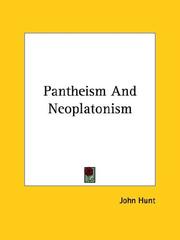 Cover of: Pantheism And Neoplatonism