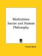 Cover of: Meditations Sacrae and Human Philosophy