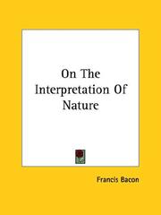 Cover of: On The Interpretation Of Nature