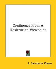 Cover of: Continence From A Rosicrucian Viewpoint