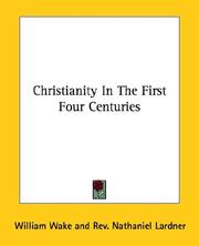 Cover of: Christianity In The First Four Centuries
