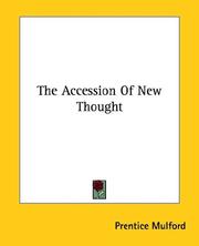 Cover of: The Accession Of New Thought