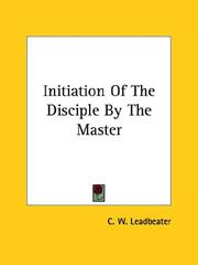 Cover of: Initiation Of The Disciple By The Master