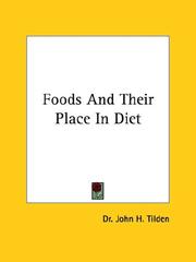 Cover of: Foods And Their Place In Diet