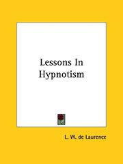 Cover of: Lessons In Hypnotism