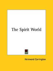Cover of: The Spirit World by Hereward Carrington