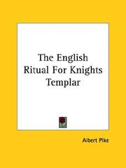 Cover of: The English Ritual For Knights Templar