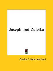 Cover of: Joseph and Zuleika by Charles F. Horne