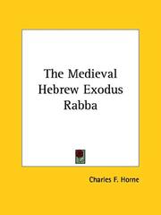 Cover of: The Medieval Hebrew Exodus Rabba
