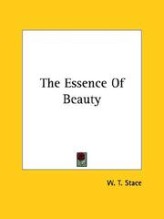 Cover of: The Essence Of Beauty by W. T. Stace