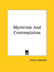 Cover of: Mysticism and Contemplation