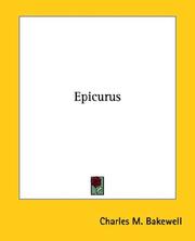 Cover of: Epicurus