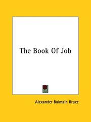 Cover of: The Book Of Job by Alexander Balmain Bruce