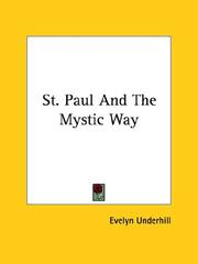 Cover of: St. Paul and the Mystic Way