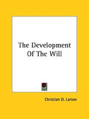 Cover of: The Development Of The Will