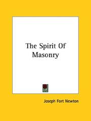 Cover of: The Spirit Of Masonry