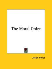 Cover of: The Moral Order