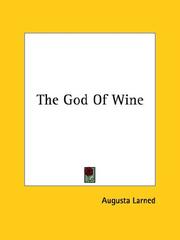Cover of: The God Of Wine