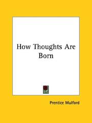 Cover of: How Thoughts Are Born