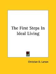 Cover of: The First Steps In Ideal Living