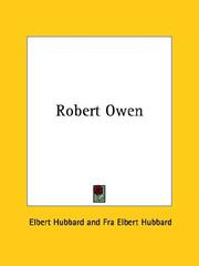 Cover of: Robert Owen by Elbert Hubbard