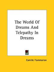 Cover of: The World of Dreams and Telepathy in Dreams