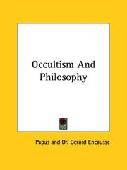 Cover of: Occultism And Philosophy