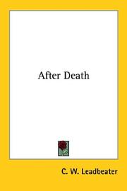 Cover of: After Death | Charles Webster Leadbeater