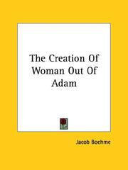 Cover of: The Creation Of Woman Out Of Adam
