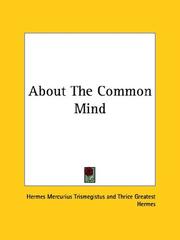 Cover of: About the Common Mind