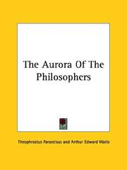 Cover of: The Aurora Of The Philosophers