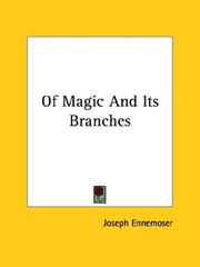 Cover of: Of Magic and Its Branches