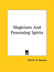 Cover of: Magicians And Possessing Spirits by Warren R. Dawson