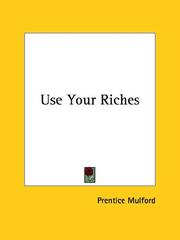 Cover of: Use Your Riches