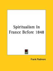 Cover of: Spiritualism In France Before 1848