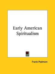 Cover of: Early American Spiritualism