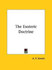 Cover of: The Esoteric Doctrine