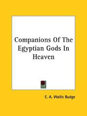 Cover of: Companions of the Egyptian Gods in Heaven