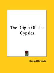 Cover of: The Origin Of The Gypsies by Konrad Bercovici