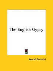 Cover of: The English Gypsy by Konrad Bercovici