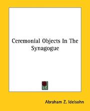 Cover of: Ceremonial Objects In The Synagogue